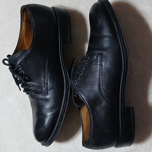 Tremp Black Leather Lace-up Dress Shoes Size 43 Mens